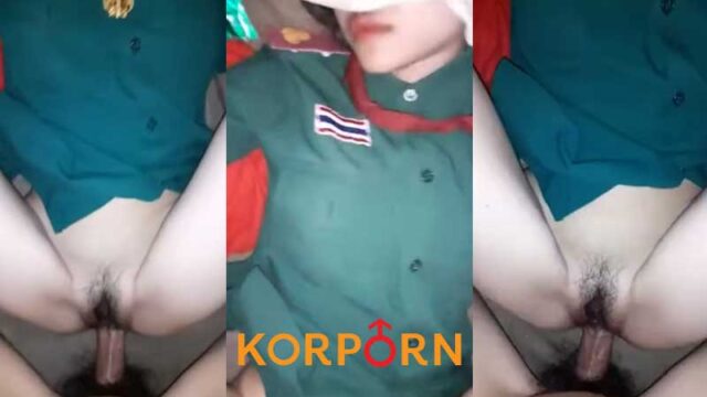 คลิปหลุดนักเรียน เย็ดเนตรนารี ขาวน่ารัก โดนรุ่นพี่เย็ดสดคาชุด xxx โดนควยกระแทกรูหีฟิตๆ แล้วถ่ายคลิปไปด้วย เอาหมอนปิดหน้าเย็ดน้ำแตก